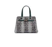 JAH - Snakeskin Patterned, Carteras de mano con asa Mujer, Verde (Dunkel), 11.4x25.4x29.2 cm (B x H T)