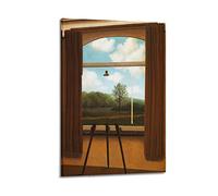 JAHER Rene Magritte - Póster artístico de The Human Condition de Rene Magritte para pared, pintura fotográfica, decoración de habitación, 08 x 12 pulgadas (20 x 30 cm)