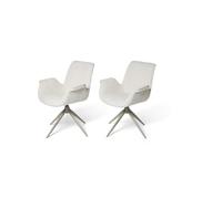 JAHNKE Juego de sillas de Comedor Bat Twist Duo