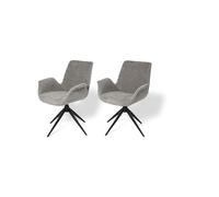 JAHNKE Juego de sillas de Comedor Bat Twist Duo