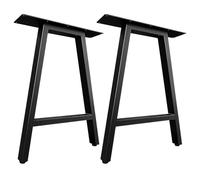 Jahof Patas para Mesa en Forma A, Juego de 2 Pies para Mueble Industriales, Patas de Metal para Mesa de Comedor, Escritorio (W50 x H70 cm)