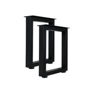 Jahof Patas para Mesa Rectangulares, Juego de 2 Pies para Mueble Industriales, Patas de Metal para Mesa de Centro, Banco, Sofá (W30 x H40 cm)