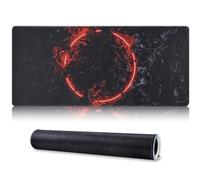 Jahosin Alfombrilla de Mouse Grande para Juegos con Bordes cosidos, [35.4 x 15.7 Pulgadas] Alfombrilla de Mouse extendida con Base de Goma Natural Antideslizante para