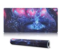 Jahosin Alfombrilla de mouse grande para juegos con bordes cosidos, [35.4 x 15.7 pulgadas], alfombrilla de mouse extendida con base de goma natural antideslizante para