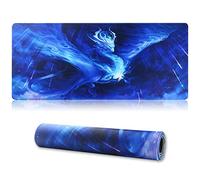 Jahosin Alfombrilla de ratón para Juegos Bordes cosidos, Alfombrilla de ratón extendida [70x30cm] con Base de Goma Natural Antideslizante para jugadores/escritorio/oficina/hogar-70x30 Bluedragon