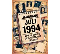 Jahrgang Juli 1994: Was in deinem Geburtsmonat geschah: Ein persönliches Geschenk für alle, die im Juli 1994 geboren wurden - Die wichtigsten Ereignisse aus deinem ersten Lebensmonat