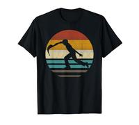 Jai Alai Sport Retro Silueta Cesta-Punta Pelota Camiseta, Hombre, Negro, 5XL