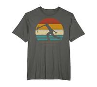 Jai Alai Sport Retro Silueta Cesta-Punta Pelota Camiseta, Hombre Tallas Grandes, Asfalto, 5X Alto