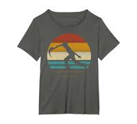 Jai Alai Sport Retro Silueta Cesta-Punta Pelota Camiseta, Mujer Tallas Grandes, Asfalto, 5XL Grande