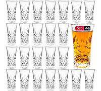 JAIEF Tequila Glasses Heavy Base Shot Glass Cordial Glasses 2 OZ (Set of 24)