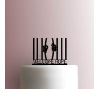 Jail Welcome Home - Decoración acrílica para tartas de 5 pulgadas de ancho/marrón