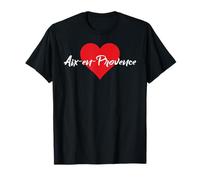 J'aime Aix-en-Provence France Femmes Coeur Camiseta