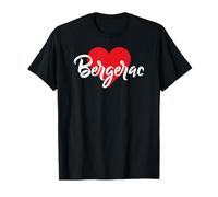 J'aime Bergerac France Femmes Coeur Camiseta