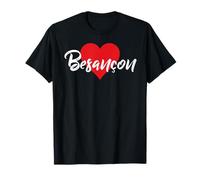 J'aime Besançon France Femmes Coeur Camiseta
