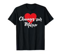J'aime Champs-Sur-Marne France Femmes Coeur Camiseta