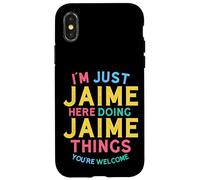 Jaime está aquí Haciendo Cosas Divertidas con el Nombre de Jaime Carcasa para iPhone X/XS