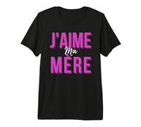 J'aime Ma Mère Mère Meilleur Francés Mamá Cadeau De Fête Des Mères Camiseta Premium