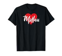 J'aime Millau France Femmes Coeur Camiseta