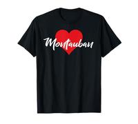 J'aime Montauban France Femmes Coeur Camiseta