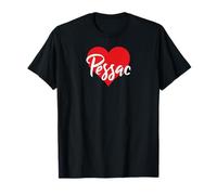 J'aime Pessac France Femmes Coeur Camiseta