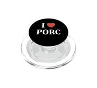 J'aime Porc Humour i Love Porc PopSockets PopGrip para MagSafe
