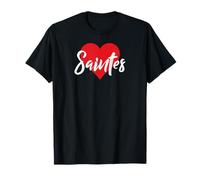 J'aime Saintes France Femmes Coeur Camiseta