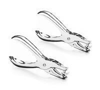 Jaimela Creative Perforadora De Papel [3 mm + 6 mm], Perforadora De Papel De Metal De Mano, Para Manualidades, Etiquetas De Ropa, Boleto De Recortes [2 Unidades]