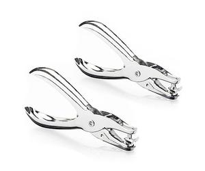 Jaimela Creative Perforadora De Papel [3 mm + 6 mm], Perforadora De Papel De Metal De Mano, Para Manualidades, Etiquetas De Ropa, Boleto De Recortes [2 Unidades]