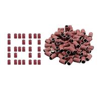 Jaimela Tapas Abrasivas # 120, [100 Piezas] Bandas de Lijado para Manicura Pedicura Brocas de Uñas de Arena, para Lima de Uñas Eléctrica para Lima de Uñas, Cuidado de Uñas