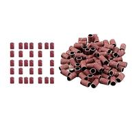 Jaimela Tapas Abrasivas # 180, [100 Piezas] Bandas de Lijado para Manicura Pedicura Brocas de Uñas de Arena, para Lima de Uñas Eléctrica para Lima de Uñas, Cuidado de Uñas