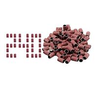 Jaimela Tapas Abrasivas # 240, [100 Piezas] Bandas de Lijado para Manicura Pedicura Brocas de Uñas de Arena, para Lima de Uñas Eléctrica para Lima de Uñas, Cuidado de Uñas