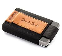 Jaimie Jacobs Cartera Hombre Nano Boy Cartera Minimalista Slim Wallet Cartera Clip Cartera Pequeña Tarjetera Fina Pinza para Billetes Billetero para Hombres (Cognac)