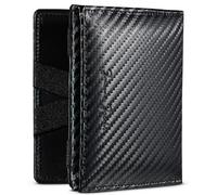 Jaimie Jacobs Flap Boy Cartera Mágica Magic Wallet Hombres Cuero auténtico (Carbon)