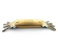 Jaimie Jacobs Key Boy llavero de cuero (Oro)