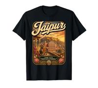 Jaipur India Vintage Pink City Travel Jaipur Vacaciones Camiseta gráfica económica