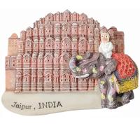 Jaipur Rajasthan India - Imán para nevera, turismo, turismo, recuerdo 3D, decoración magnética para nevera, artesanía