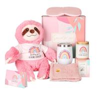 JAJOAGIA Get Well Soon - Canastas de regalo para mujeres, regalos para sentirse mejor, regalos de condolencias, regalos de cumpleaños y Navidad, regalos de cáncer para mujeres y niñas con perezoso de