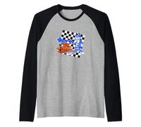 Jak and Daxter Checkerboard and Logo Retro Video Game Camiseta Manga Raglan