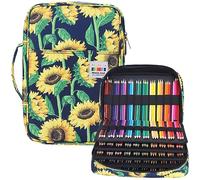 JAKAGO Estuche impermeable de gran capacidad para 304 lápices de colores. Organizador de artículos de papelería, lápices de colores, pinceles, rotuladores finos marcadores, para estudiantes de arte,