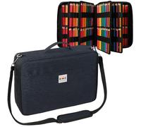 Jakago Estuche para lápices de gran capacidad para 480 lápices de colores, impermeable, papelería, organizador para lápices de colores, artistas, pinceles, delineador final, rotulador, regalo, Azul 3