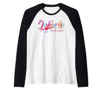 Jakarta Indonesia | Vacation Travel Camiseta Manga Raglan