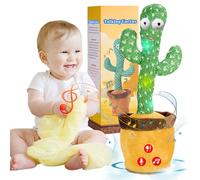 JAKCJFII Juguetes para bebés cactus parlantes, regalos para niños, niñas, juguetes de cantar imitando la grabación, repetir lo que dices, viene con 120 canciones inglesas, juguete musical para