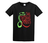 Jake The Snake Roberts 80's Wrestling Men's T-Shirt Unisex Black Cotton Hip Hop Print tee Shirts 3XL