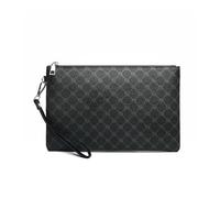 Jakelove Business Herren Tasche Tag Clutch PU Leder Männlich Geld Casual Tasche Männer Kartenhalter Etui, Schwarz, 28cm x 18cm x 2cm