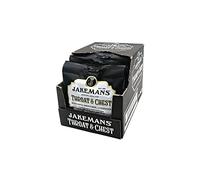 Caja de 12 bolsas de caramelos Jakemans, pastillas calmantes con mentol para pecho y garganta, sabor a anís y eucalipto (12 bolsas x 73g)