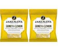 JAKEMANS caramelos sabor miel y limón (Paquete de 2)