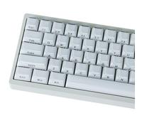 JakeTsai Crystal Jelly Keycaps, PBT Keycap 134 Keys OEM Profile Double Shot White Translucent Custom Keycaps for Cherry MX Switch Mechanical Keyboard