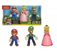 Jakks Pacific Nintendo Super Mario Set Diorama Reino De Los Hongos 3 Personajes