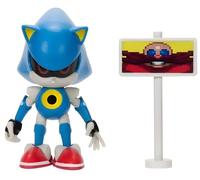 Jakks Pacific Sonic The Hedgehog Metal Sonic - Figura de acción con escudo del Dr. Eggman