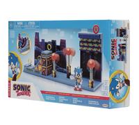 Sonic - Playset Studiopolis con Detalles Lujosos y con la Exclusiva Figura de Acción Articulada “Sonic” de 6 cm - Juguete para Niños con Mecanismos Interactivos Auténticos - Juguete Niños 3 años +